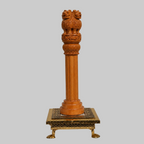Ashoka Stambh Pillar Wooden Statue for Home & Office