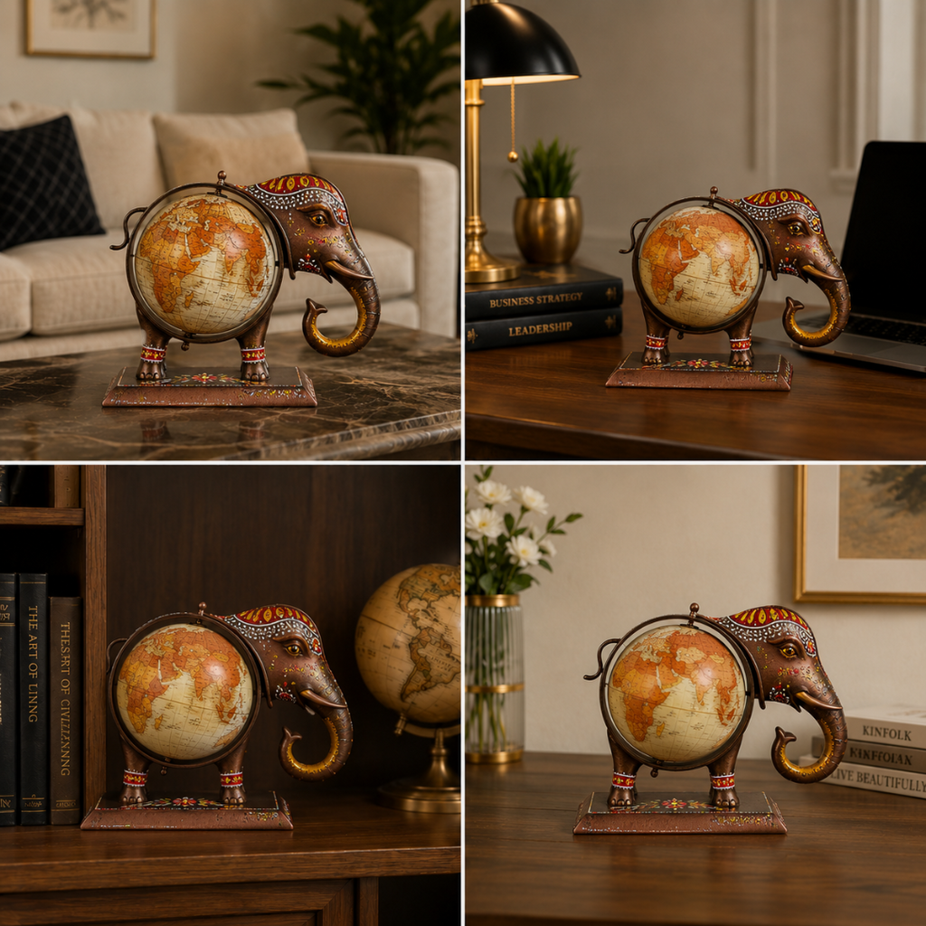 Best Place for Artistic Elephant World Globe
