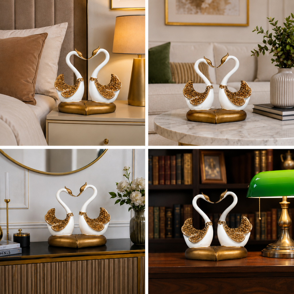 Best Place for Elegant Love Swans Figurine