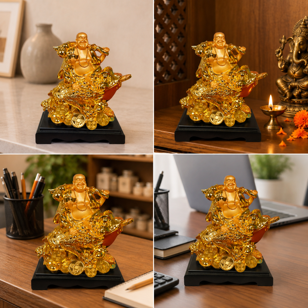 Best Place for Golden Laughing Buddha Murti