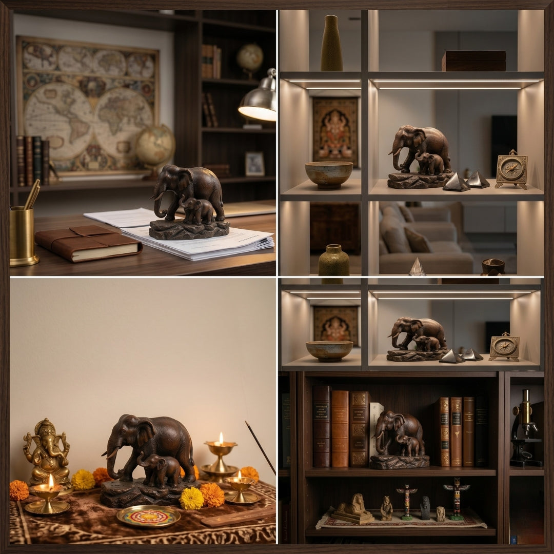 Best Place for Mother and Baby Elephant Statue