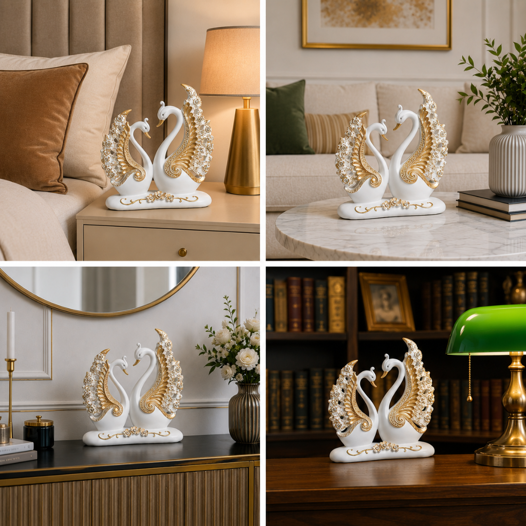 Best Place for Ornate Love Swans Figurine