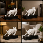 Best Place for Powerful Charging White Bull Statue