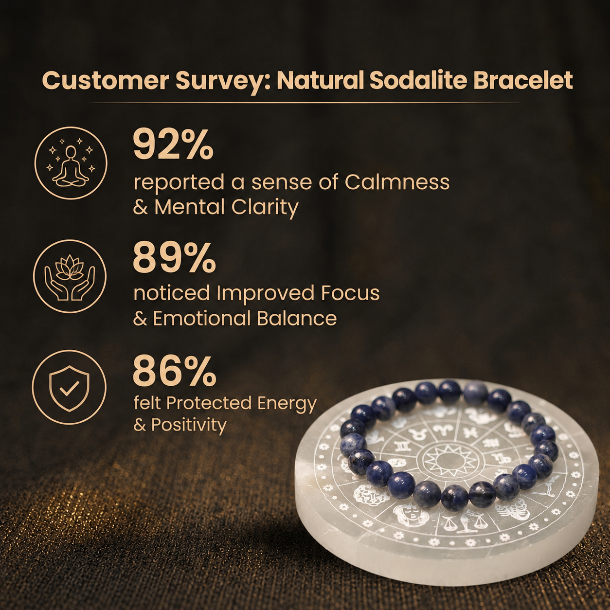 Best place for Natural Blue Sodalite Beaded Bracelet