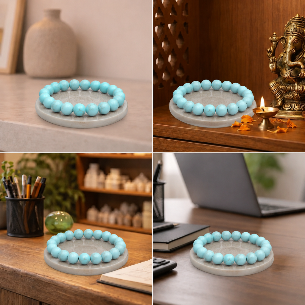 Best place for Natural Turquoise (Firoza) Gemstone Energy Bracelet