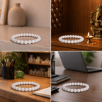 Best place for Natural White Moonstone & Selenite Energy Bracelet