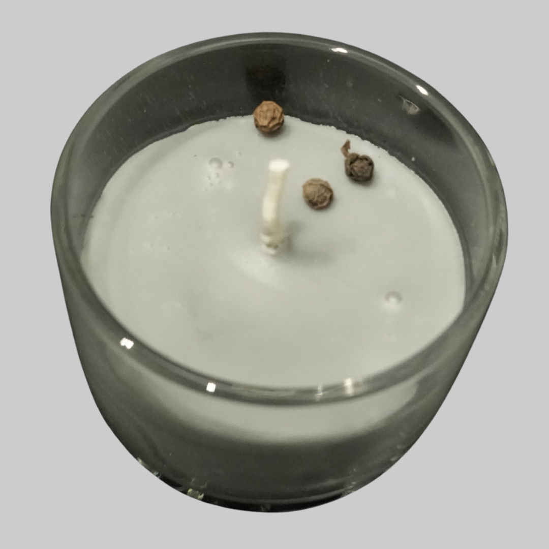 Black Pepper Infused Light-Grey Protection & Saturn Energy Vastu Candle