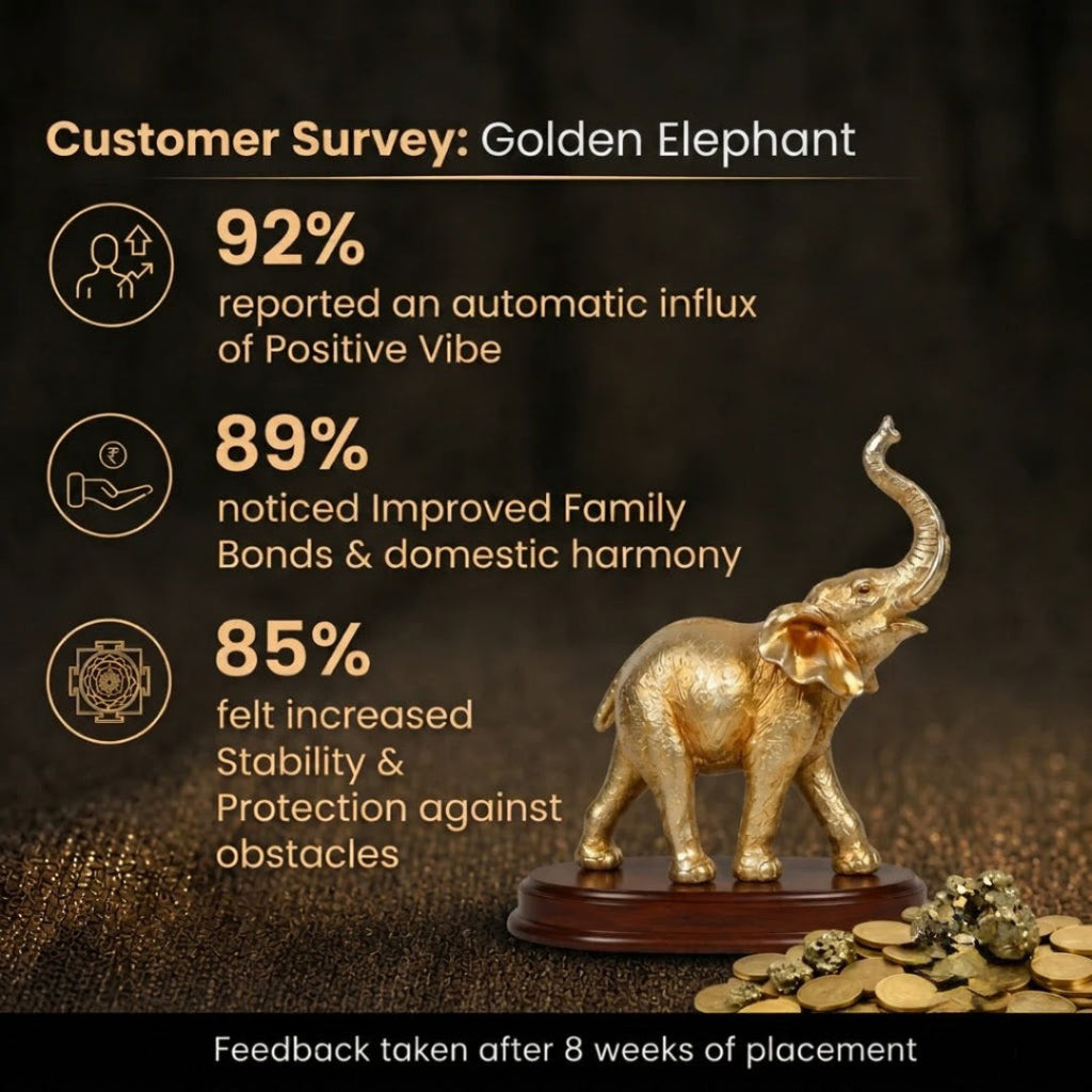 Customer Survey of Elegant Golden Trunk-Up Elephant Figurine