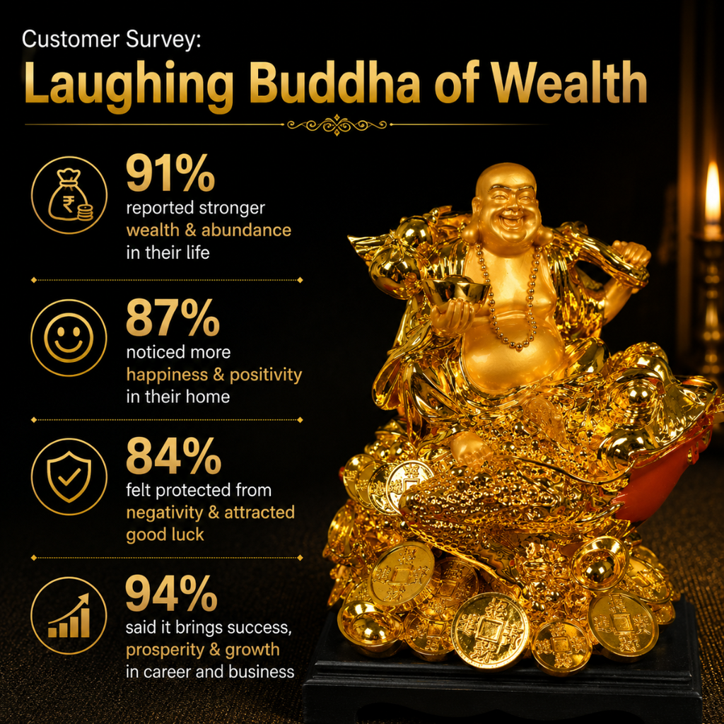 Customer Survey of Golden Laughing Buddha Murti