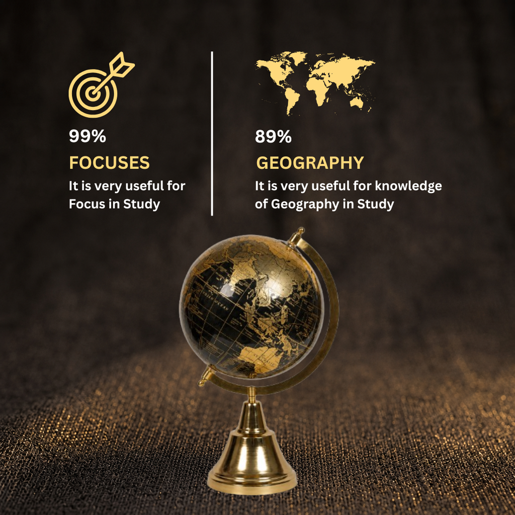 Customer Survey of Luxurious Black and Gold Decorative World Globe