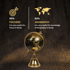 Customer Survey of Luxurious Black and Gold Decorative World Globe