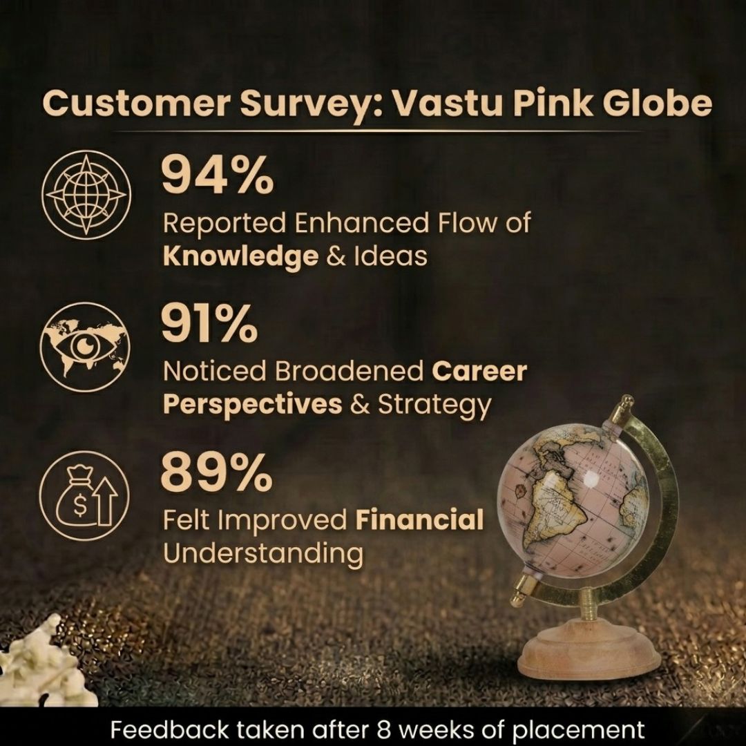 Customer Survey of Vintage-Style Pink Desktop Globe