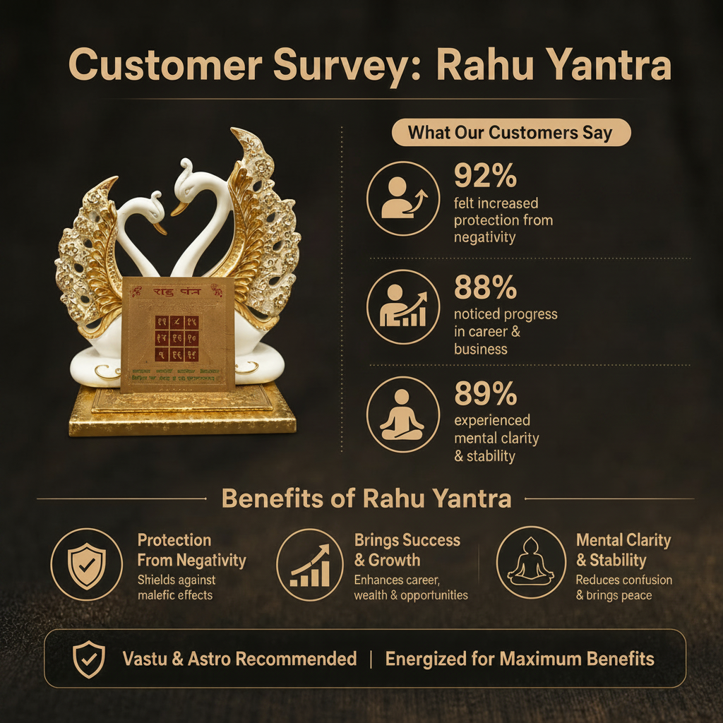 Customer survey of Golden Plated Rahu Yantra