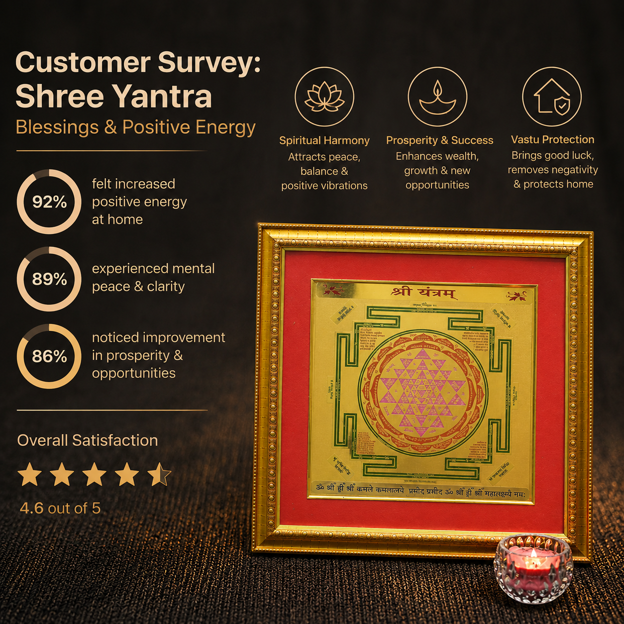 Customer survey of Golden Plated Shri Yantram