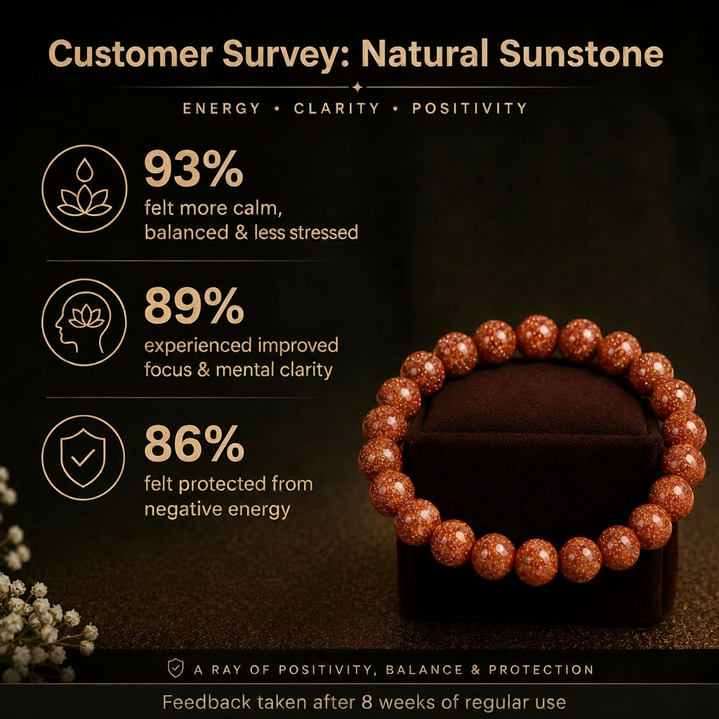 Customer survey of Shimmering Goldstone Bracelet