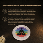 Details of the 7 Chakra Meditation Selenite Charging Plate
