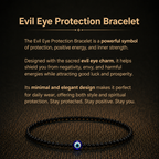 Details of the Black Spinel & Evil Eye Protection Anklet for Saturn (Shani) & Rahu Alignment