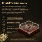 Details of the Clear Crystal Tortoise with Square Glass Dish