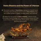 Details of the Dynamic Trio of Running Horses Showpiece