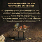 Details of the Elegant Bird Family Showpiece
