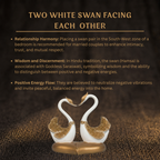 Details of the Elegant Love Swans Figurine
