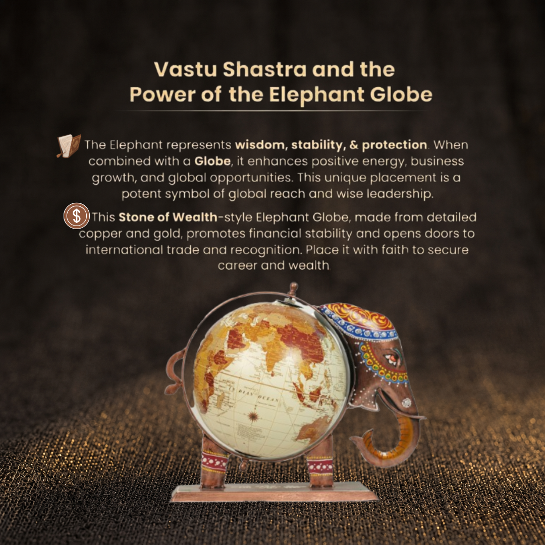 Details of the Exquisite Elephant World Globe