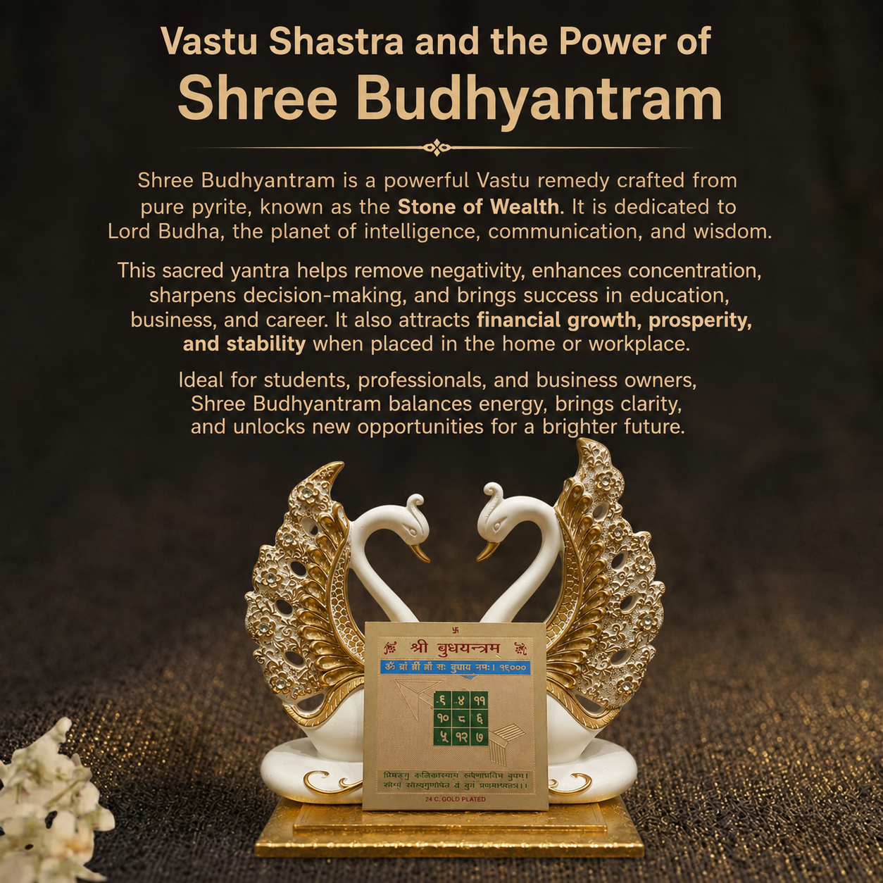 Details of the Gold Plated Shree Budh Yantram