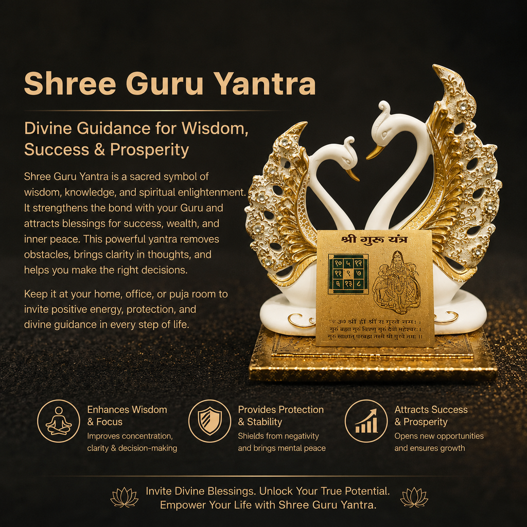 Details of the Gold Plated Shree Guru Yantra