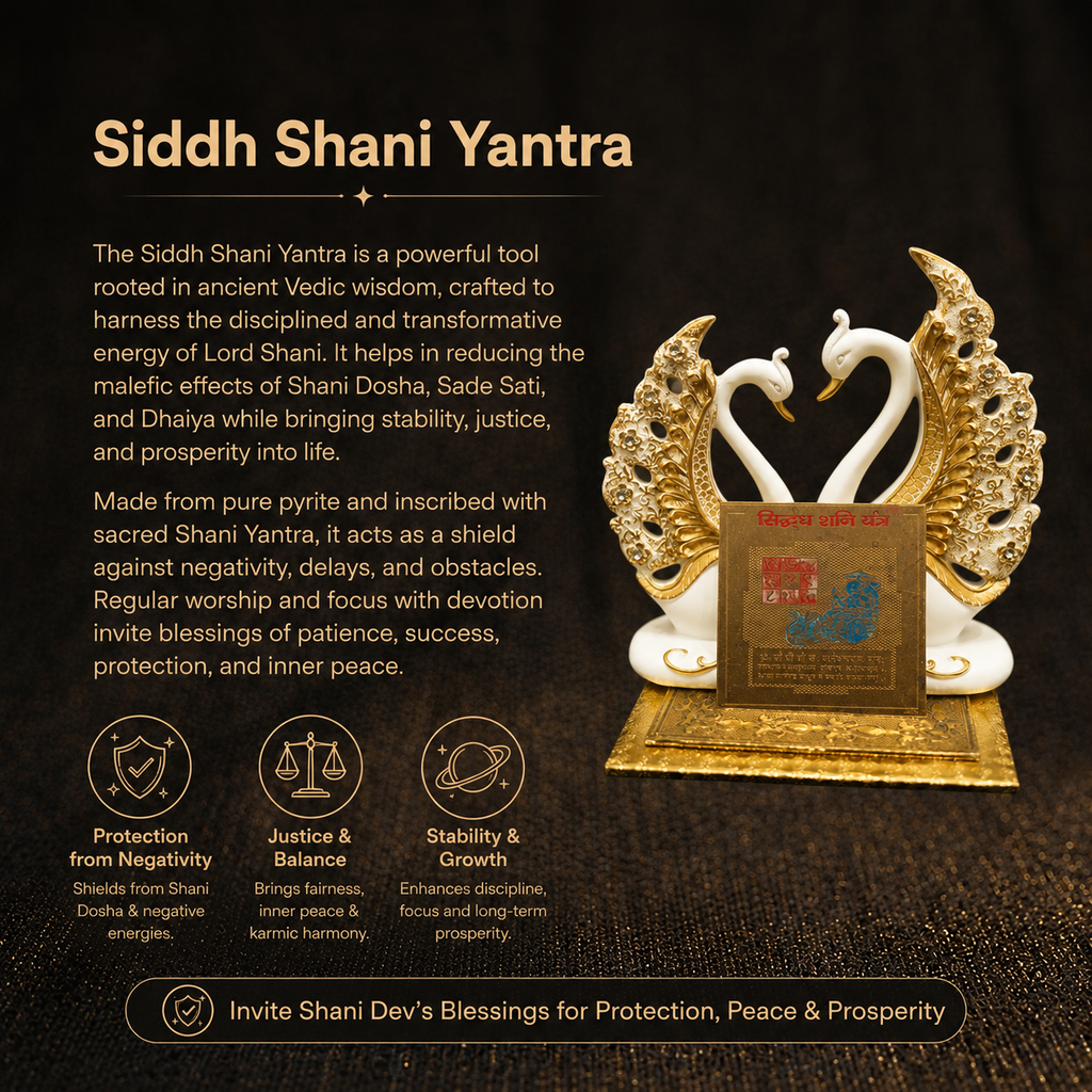 Details of the Gold Plated Siddh Shani Yantra