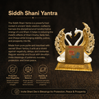 Details of the Gold Plated Siddh Shani Yantra