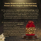 Details of the Golden Glamour Laxmi Potli Bag 