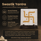 Details of the Golden Swastik Engraved Natural Square Selenite Plate