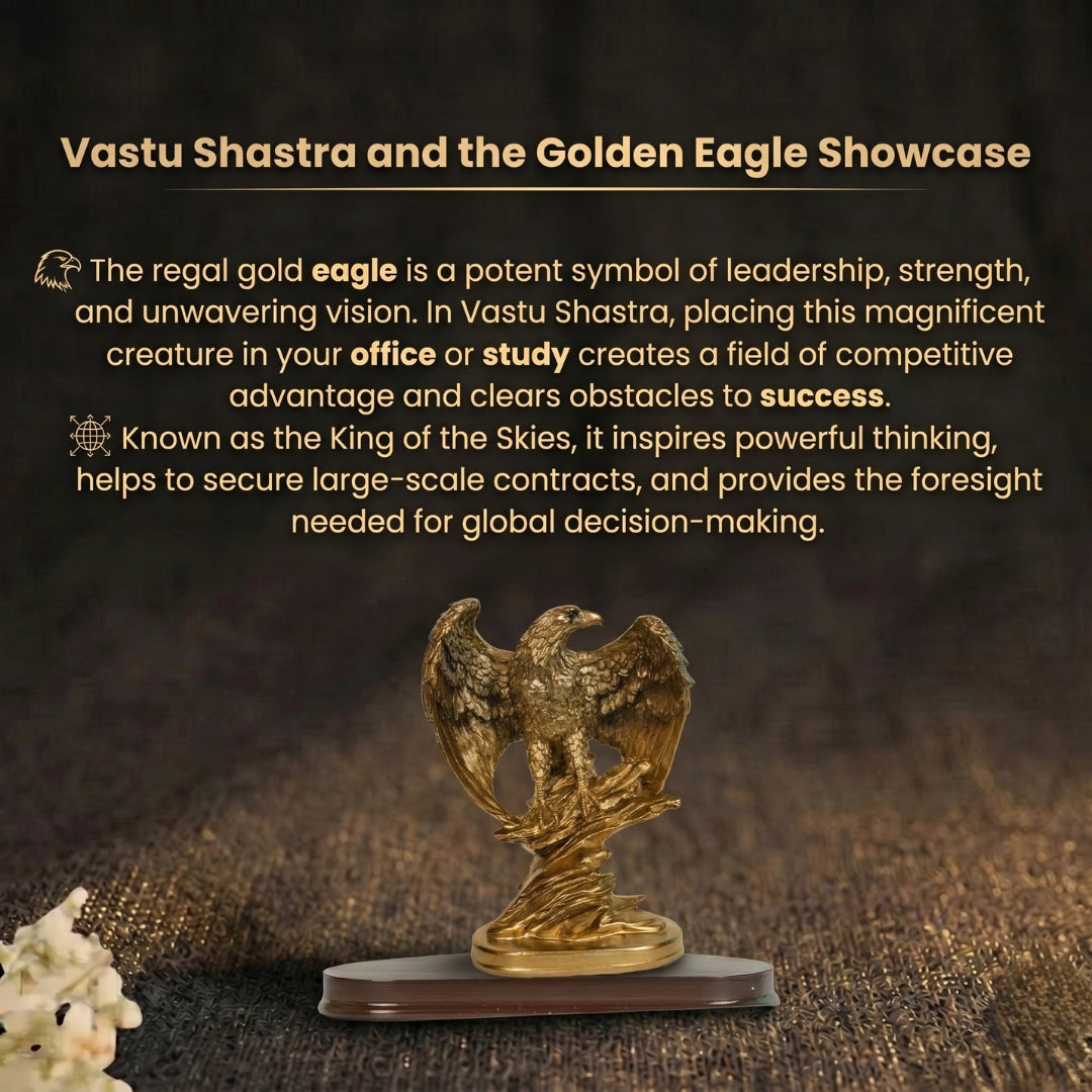 Details of the Majestic Flying Eagle Showpiece