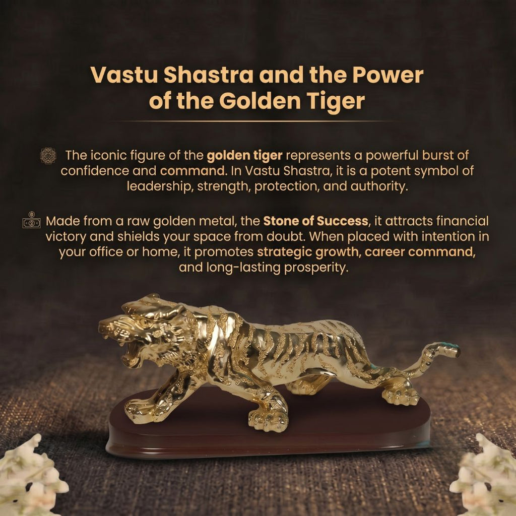 Details of the Majestic Prowling Tiger Showpiece