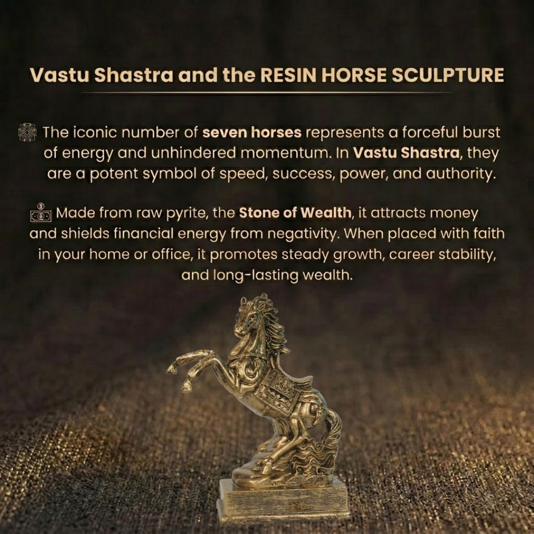 Details of the Majestic Rearing Horse Showpiece