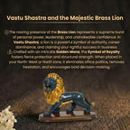 Details of the Majestic Roaring Lion Showpiece