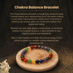Details of the Natural 7 Chakra Healing Crystal Gemstone Stretch Bracelet
