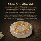 Details of the Natural Citrine Stone Bracelet – Money & Success Crystal for Vastu