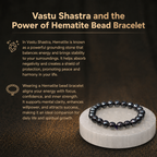 Details of the Natural Faceted Hematite & Black Spinel Energy Bracelet for Protection
