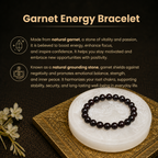 Details of the Natural Garnet Energy Bracelet