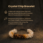 Details of the Natural Multi-Gemstone Raw Chip Cluster Bracelet for Abundance, Confidence & Positivity
