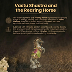 Details of the Ornate Rearing Horse Figurine