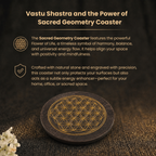 Details of the Sacred Flower of Life Energy Charging Coaster for Crystals Bracelet