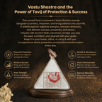 Details of the Sacred Silver Triangular Vedic Yantra Tavij