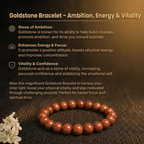 Details of the Shimmering Goldstone Bracelet