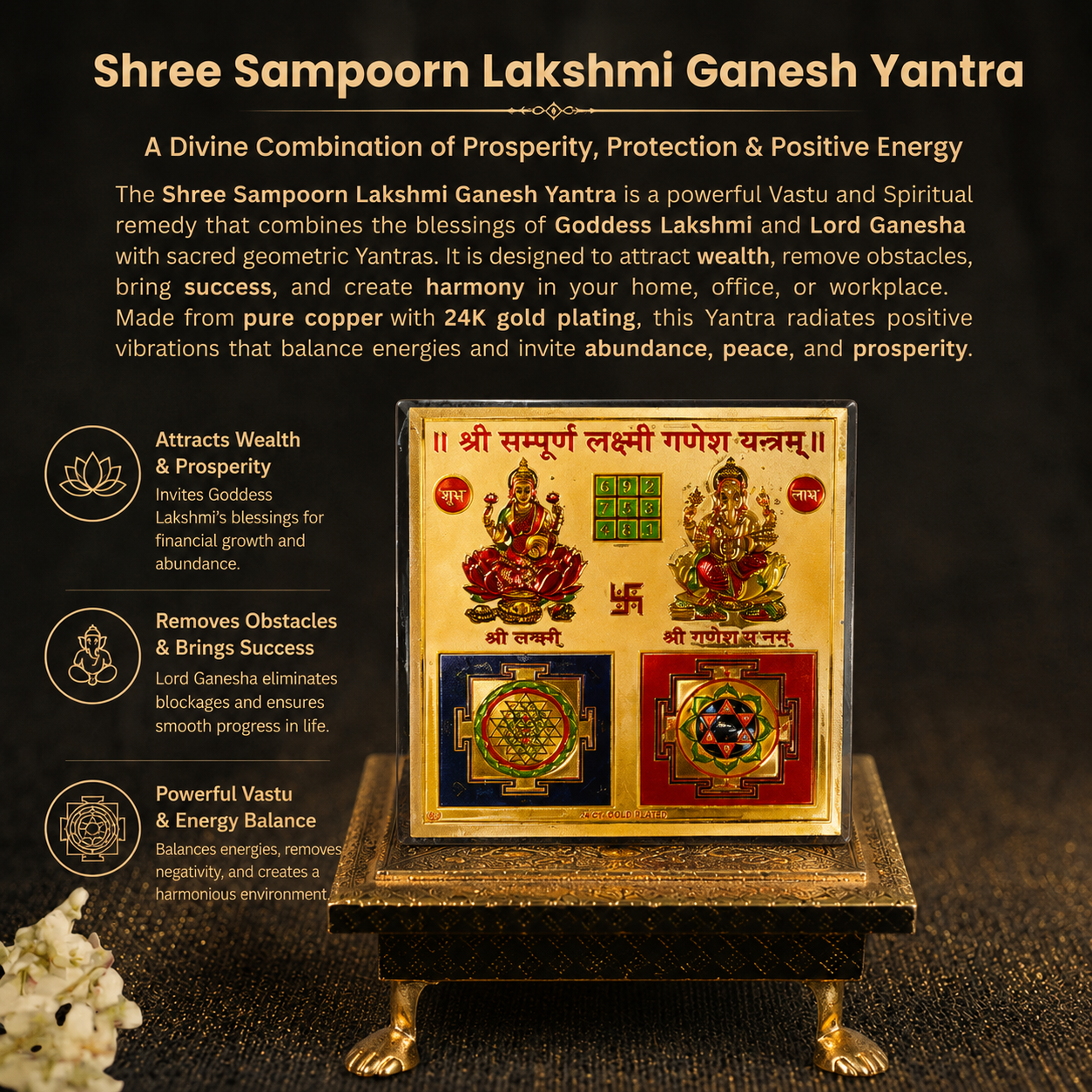 Details of the Shree Sampurna Lakshmi Ganesh Yantra
