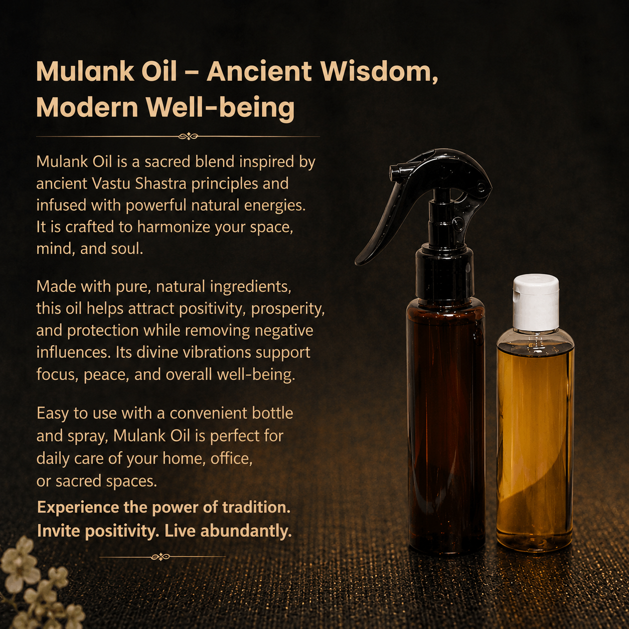 Details of the Vastu Energy Cleansing Spray & Mulank Aura Protection