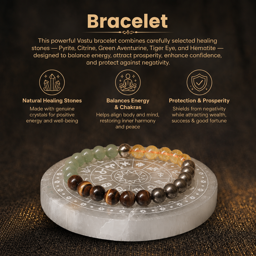 Details of the Vastu Laxmi Multi-Stone Prosperity & Wealth Synergy Bracelet