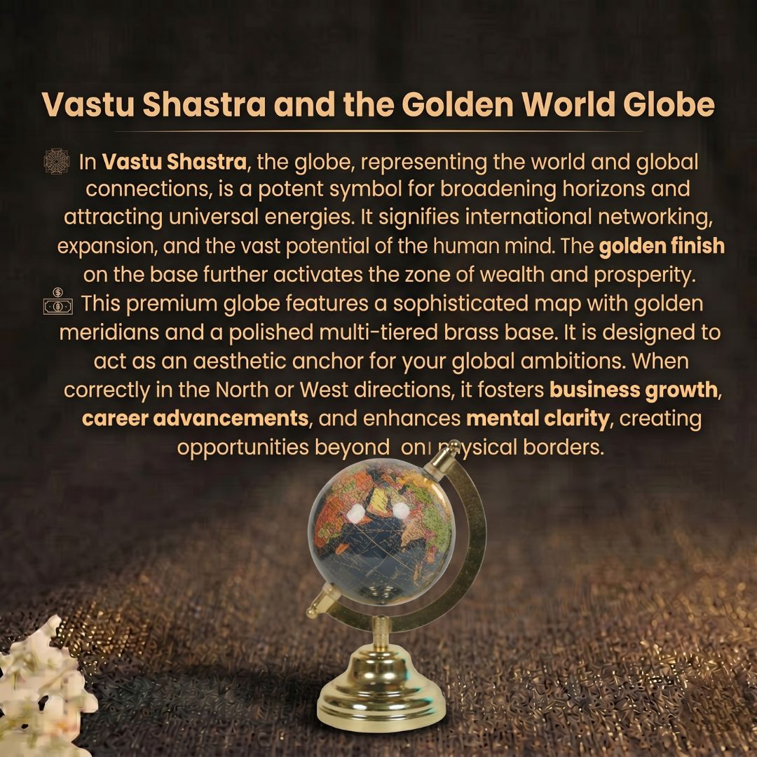 Details of the Vintage Tabletop World Globe