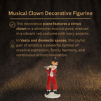Details of the Whimsical Flutist Clown Figurine